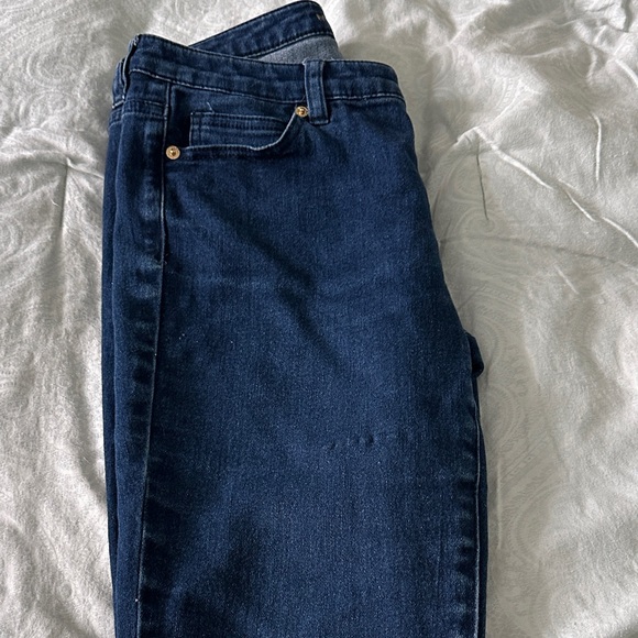 Michael Kors Navy Straight Leg Jeans - Picture 5 of 6